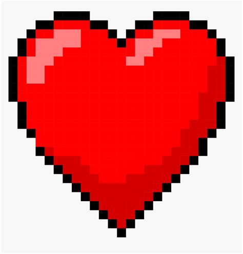 Transparent Pixel Hearts Png - Minecraft Heart, Png Download - kindpng