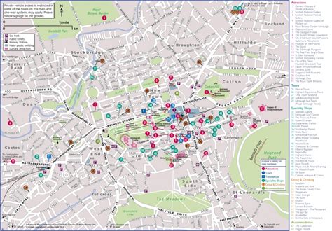 Edinburgh Offline Street Map, Including Edinburgh Castle, Royal Mile - Edinburgh City Map ...