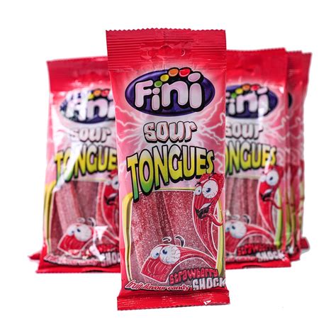 Fini Strawberry Belts Sour Tongues 100g | Shopee Philippines