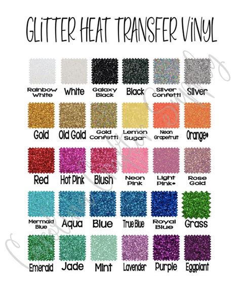 5 Sheets Glitter HTV Siser Glitter HTV Glitter HTV Sheets - Etsy