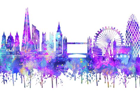 London skyline Painting by Art Galaxy - Pixels