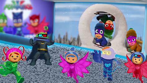 Umizoomi and Pj Masks in Сinema Finger Family | Nursery Rhymes For ...