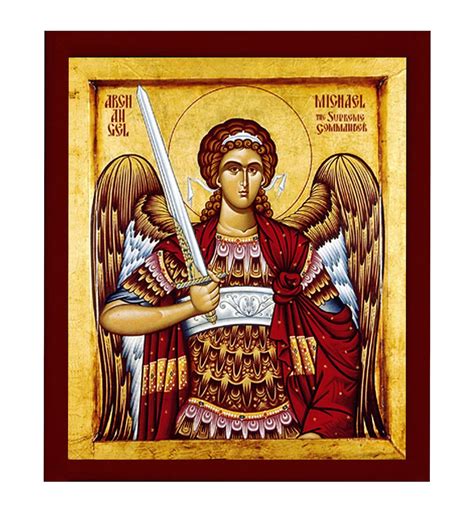 Archangel Michael Icon Handmade Greek Orthodox Icon of St - Etsy New ...