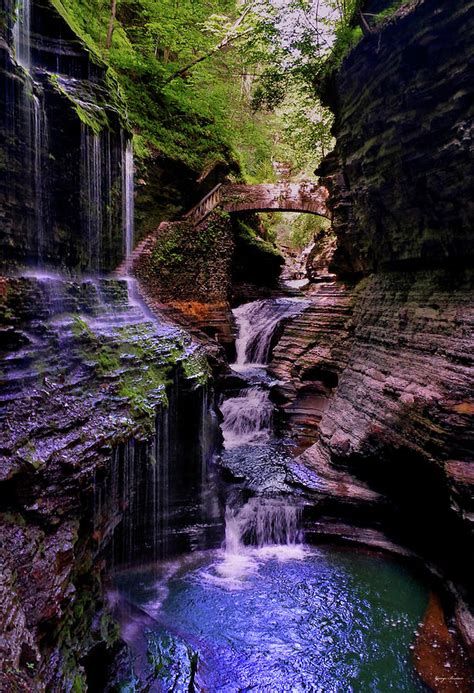 Watkins Glen State Park - Rainbow Falls 002 Photograph by George ...