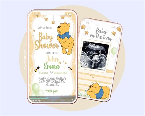 WINNIE POOH BABY SHOWER INVITATION VIDEO