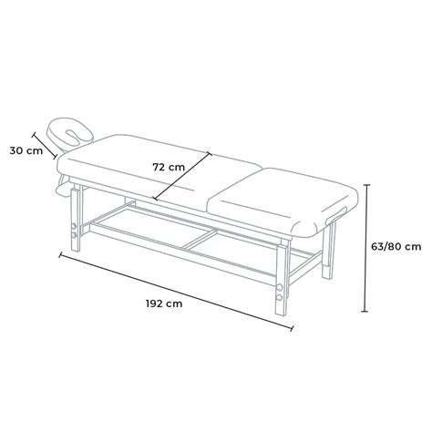 Table de massage fixe en bois professionnel 225 cm Comfort | eBay