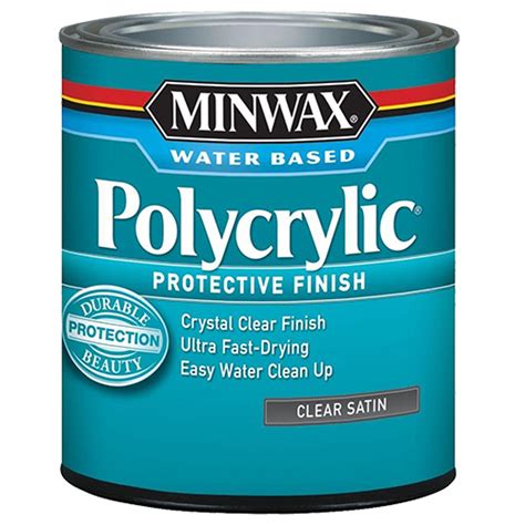 Minwax Polycrylic Water-based Finish, Satin, Gal. - Midwest Technology Products