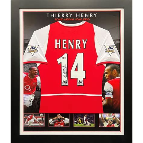 Thierry Henry signed Arsenal Home Jersey Framed - Icons of Sport