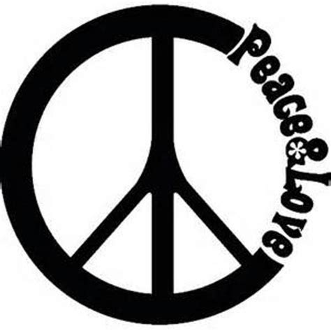 Peace And Love Decal/ Peace Sign Window Decals/Peace