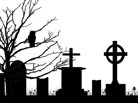 Silhouette Cemetery-tree-owl Premade Background by Viktoria-Lyn on DeviantArt