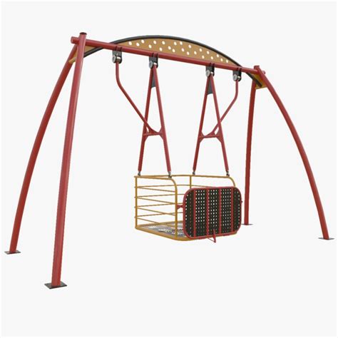 Playground Handicapped Chair Swing - 01 3D - TurboSquid 2026712