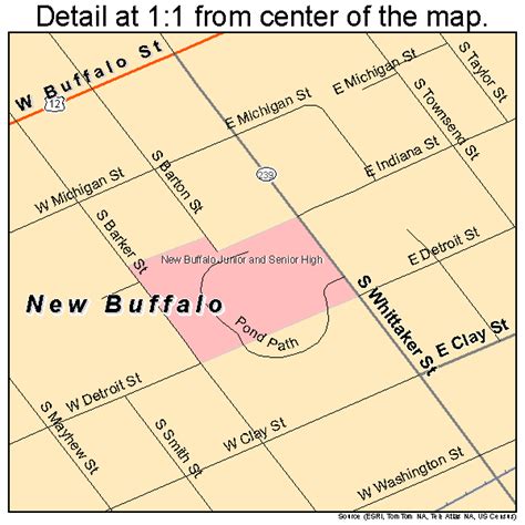 New Buffalo Michigan Street Map 2657220