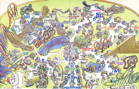 Canada's Wonderland - 2008 Park Map