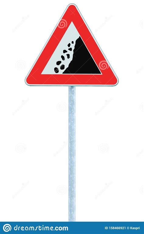 Caution Rock Slide Sign On Ballybunion Beach Royalty-Free Stock Image ...