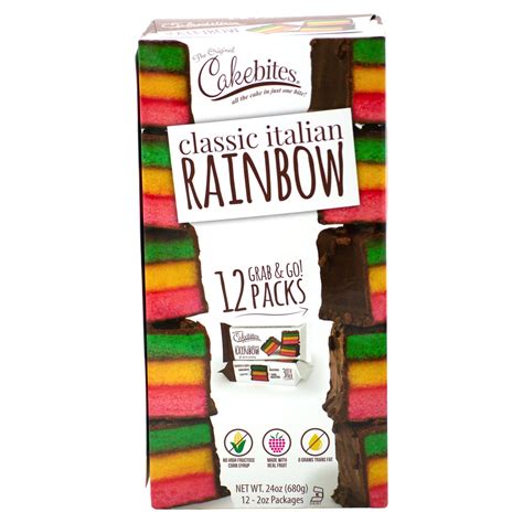 Cakebites Classic Italian Rainbow — Snackathon Foods