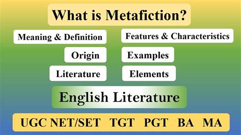 Metafiction in English Literature: Definition, Characteristics ...