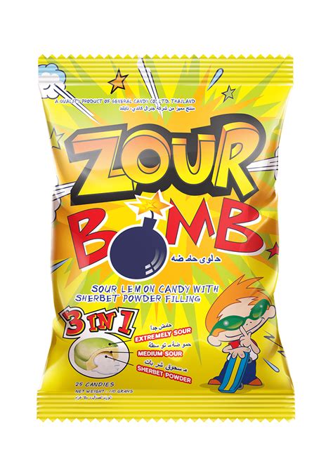 Zour Bomb Candy Lemon Flavour – General Group