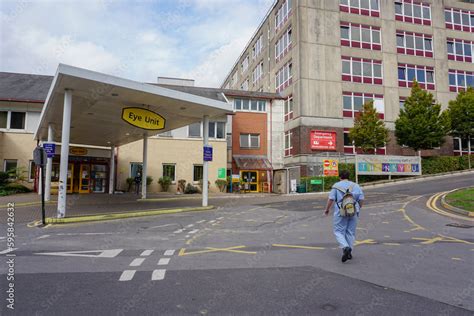 Southampton England - 12 October 2022 - A hospital worker arriving for ...