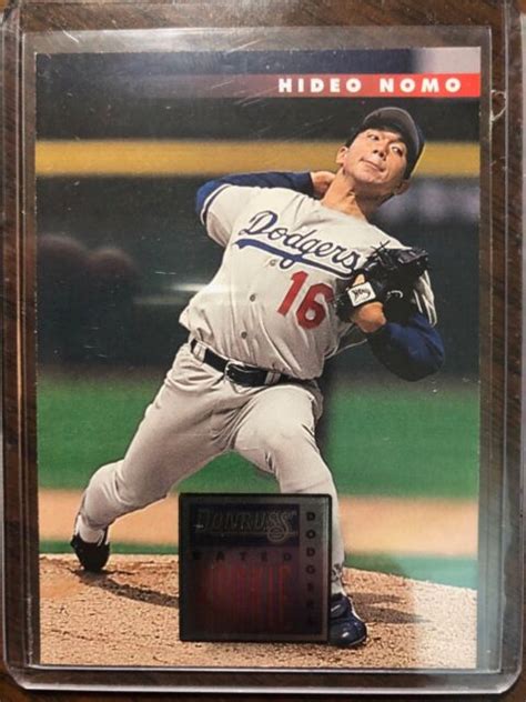 Hideo Nomo Baseball Card - 1996 Donruss Rated Rookie #390 - Los Angles ...