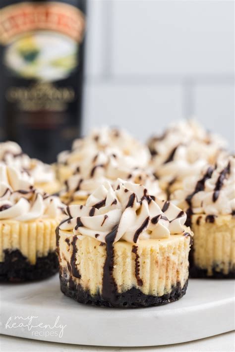 Mini Bailey's Cheesecakes - My Heavenly Recipes