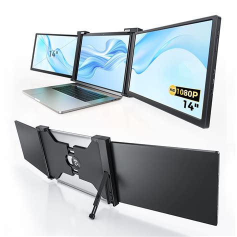 がございま 14Inch Laptop Screen Extender， FHD 1080P IPS Screen 0-180 Angle ...