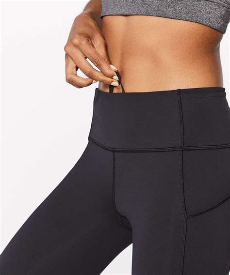 Lululemon Run On Crop (21") - Black - lulu fanatics