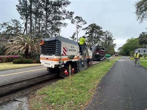 Sea Pines Community Services Associates › Paving operations along Sea Pines Drive from ...