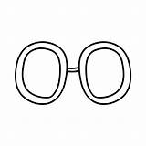 Hand Drawn Doodle glasses Vector Sketch Illustration Of Black outline  sketch template