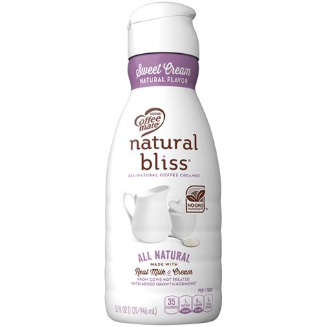 Coffee Mate Natural Bliss Coffee Creamer Sweet Cream Flavor / Coffee-mate Natural Bliss Coffee ...