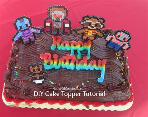 DIY Perler Bead Cake Topper Tutorial | House of Geekiness