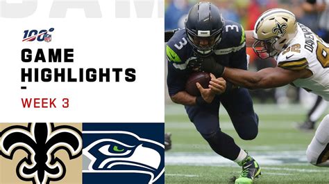 Saints vs. Seahawks Week 3 Highlights | NFL 2019 - YouTube