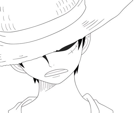 One Piece Luffy Easy Coloring Pages