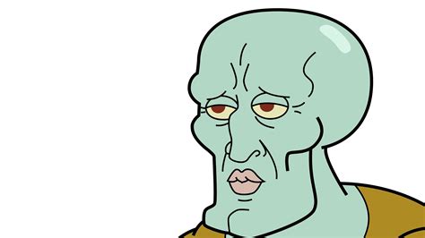 Handsome Face Meme Handsome Squidward Needles Thousand Hell Did Gets Photobucket Handsomeness