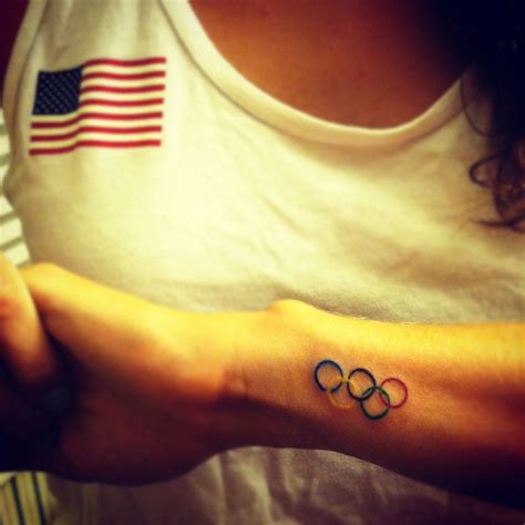 Olympic rower Sarah Zelenka Olympic rings tattoo! =] Ring Tattoos, Word ...