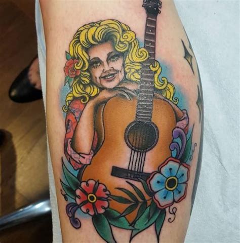 35 Amazing Dolly Parton Tattoos | NSF - Part 3 Dolly Parton Christmas Songs, Kurt Cobain Tattoo ...