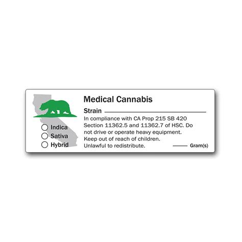 Marijuana Labels: Custom, Compliance, & Strain Labels