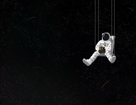 Download Swing Space Sci Fi Astronaut 4k Ultra HD Wallpaper