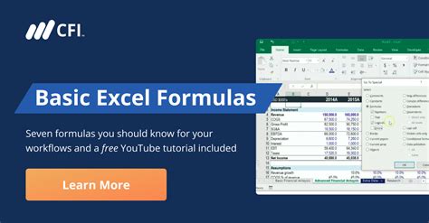 Basic Excel Formulas - List of Important Formulas for Beginners