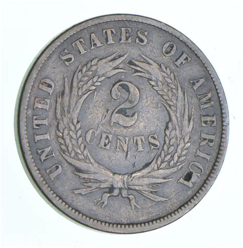 TWO CENT - 1867 US TWO 2 Cent Piece - First Coin with In God We Trust ...