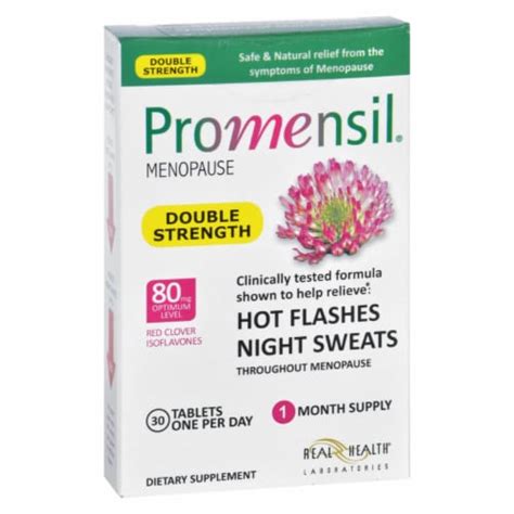 Promensil Menopause - Double Strength - Relief Hot Flashes Night Sweats ...