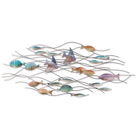 2024 Latest Coastal Metal Fish Wall Decor