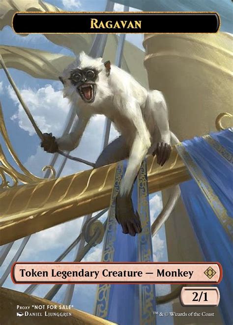 MTG Ragavan Token FA Alter | Monkey 2, Legendary creature, Wizards of ...