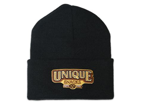 Black Beanie Knit Cap | Buy Pretzels Online | Unique Snacks