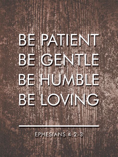 Be Patient, Be Gentle, Be Humble, Be Loving - Bible Verses Art Mixed ...