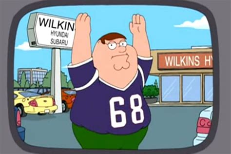 Family Guy Flashback: Peter Griffin Advertises for Wilkins Hyundai and ...