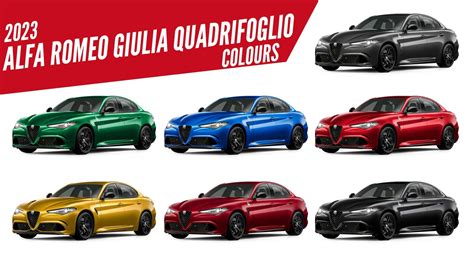 2023 Alfa Romeo Giulia Quadrifoglio - All Color Options - Images | Alfa ...