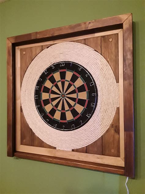 Dart Board Mounted to Wall