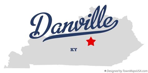 Map of Danville Kentucky KY | Danville, Danville kentucky, Kentucky