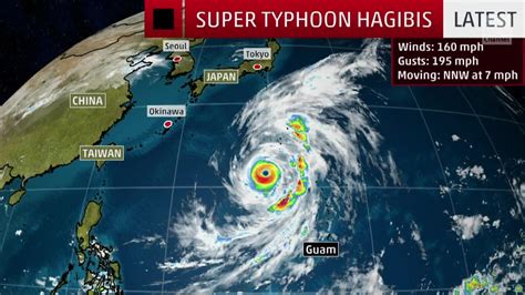 Super Typhoon Hagibis Headed for Honshu, Japan | The Weather Channel