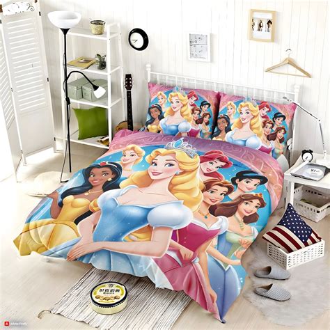 Disney Princess Bed Sheets Set Twin Queen Size